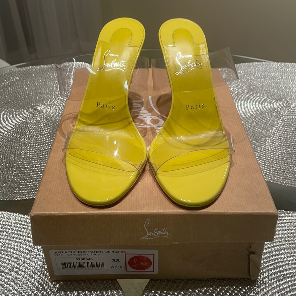 Christian Louboutin 85 patent leather